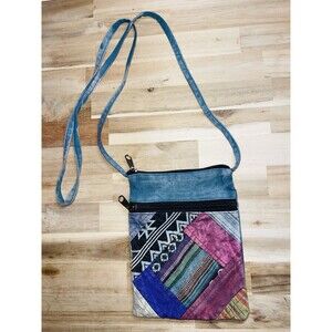 Kathmandu Imports Crossbody Bag Boho Patchwork 100% Cotton
